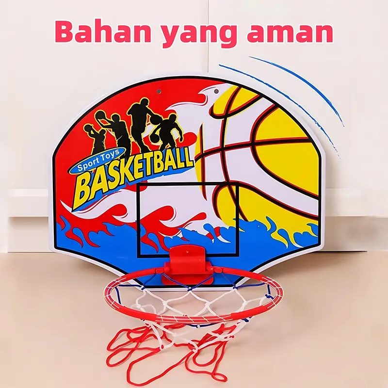 IKUBABY Mainan Anak Ring Basket Bola/Mainan bola basket berusia 2-13 tahun/olahraga dan kebugaran 1