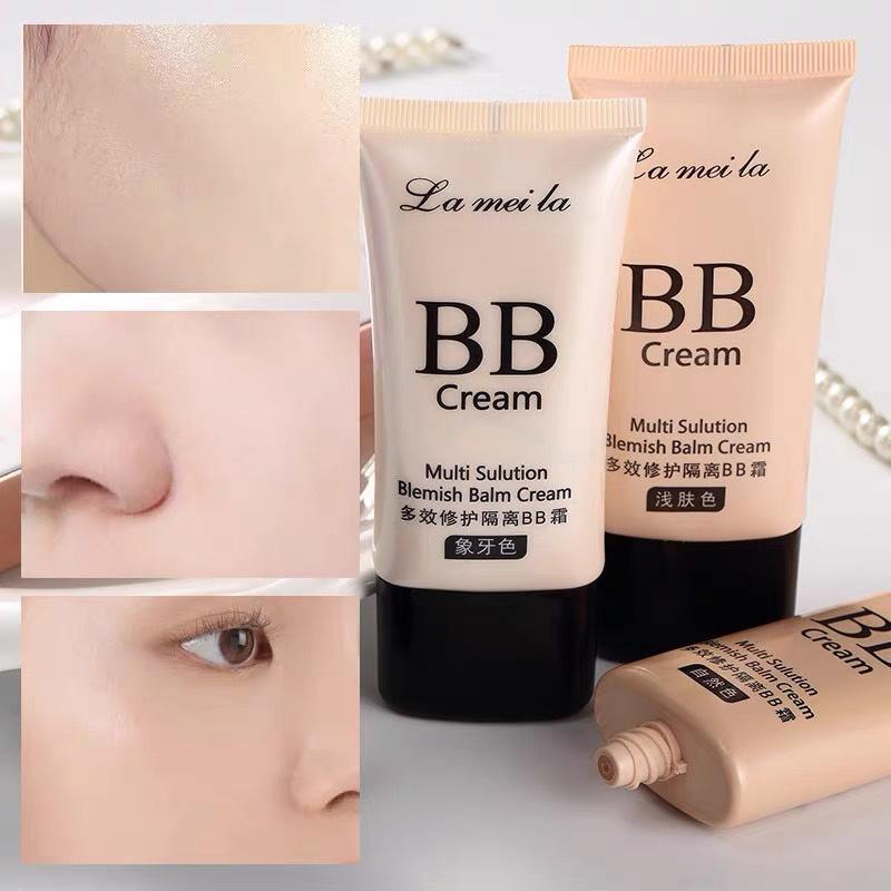 Kem Kem Nền LAMEILA, 3 Màu, 50g, Kem BB Trang Điểm, Kem BB Trị Mụn, Dưỡng Ẩm Cosmetic