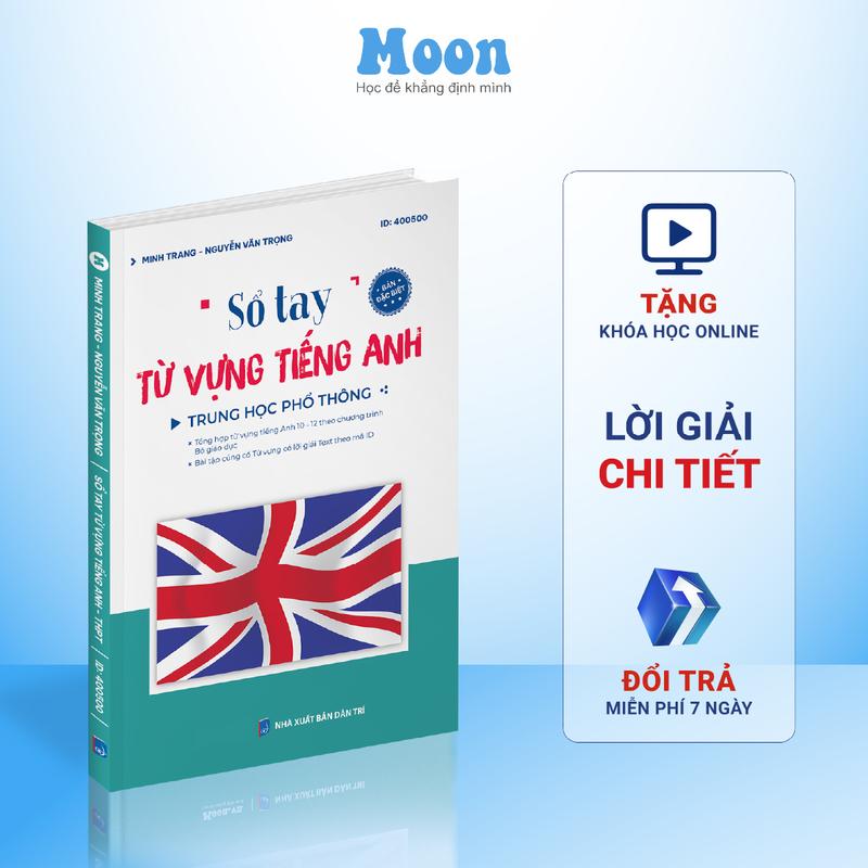  Sổ tay Từ vựng tiếng anh theo chủ đề THPT Moonbook 