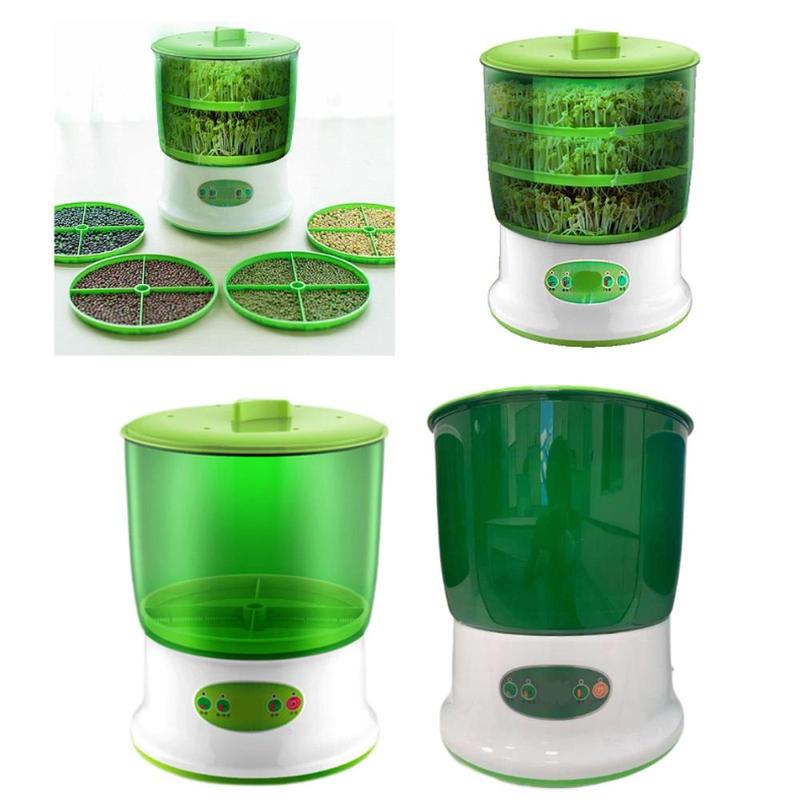 Bean Sprouts Machine,360Degree Sprayer Temperature and Humidity Control Seed Sprouter Sprouts Maker for Soybean DIY Planting 3