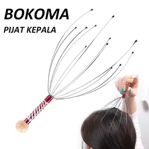Alat Pijat Kepala Bokoma Refleksi 12 Titik Akupuntur Head Massager Leher Perawatan Pijit Remaja Terapi Merah Punggung Aksesoris Therapy