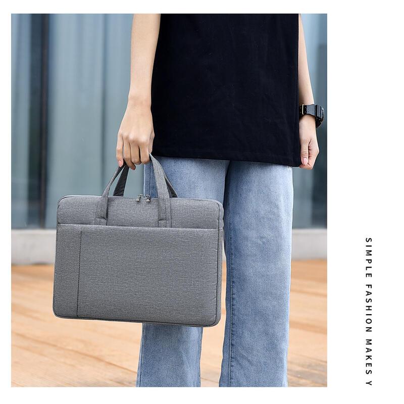 Product Introduction of New 15.6-inch laptop bag, minimalist handbag, business portable briefcase, can be printed 14