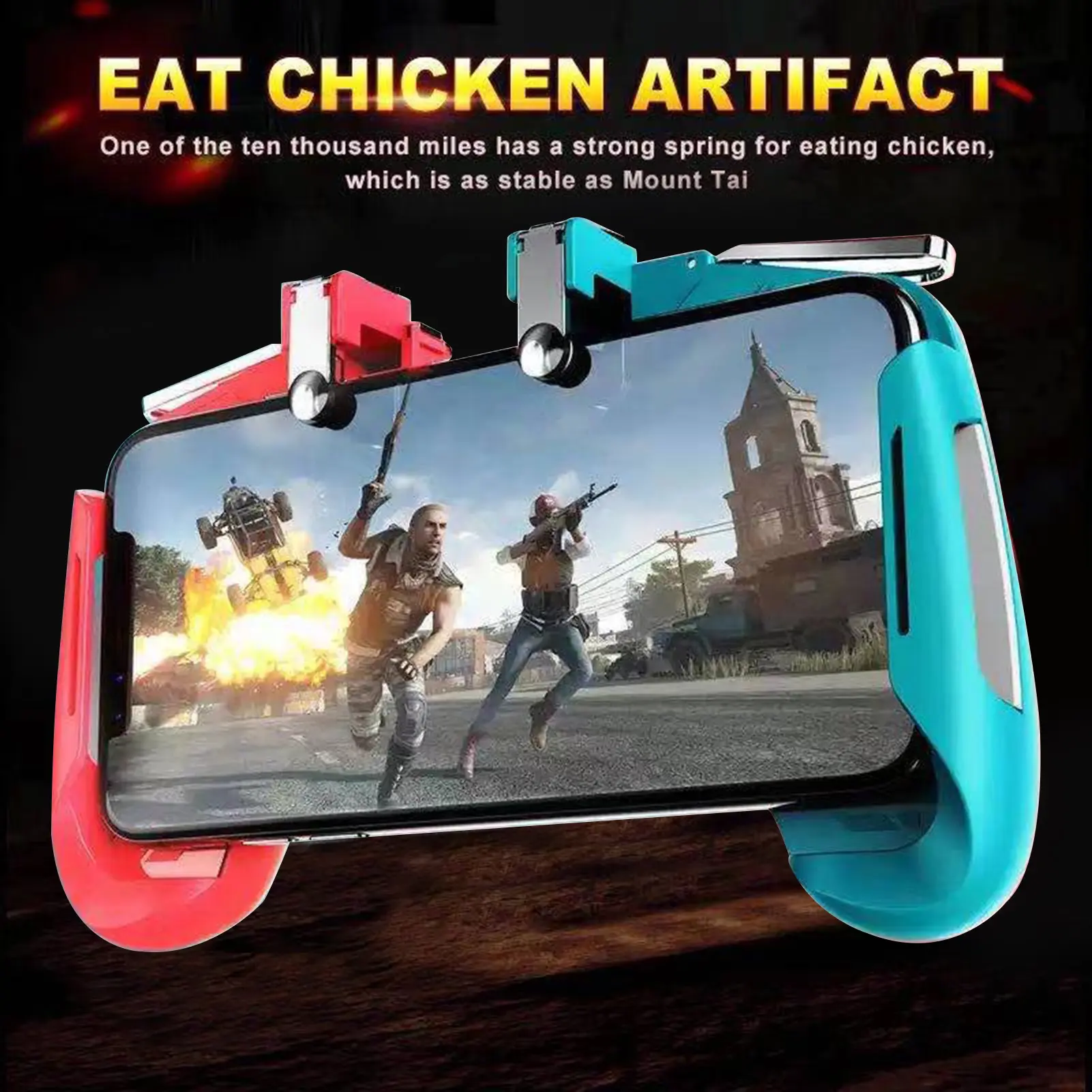 Tay cầm chơi game điện thoại, Akihzfe AK16, Chống trượt, Đa chức năng, Chất liệu ABS, Kích hoạt trò chơi điện thoại di động thông dụng, Tương thích với Android