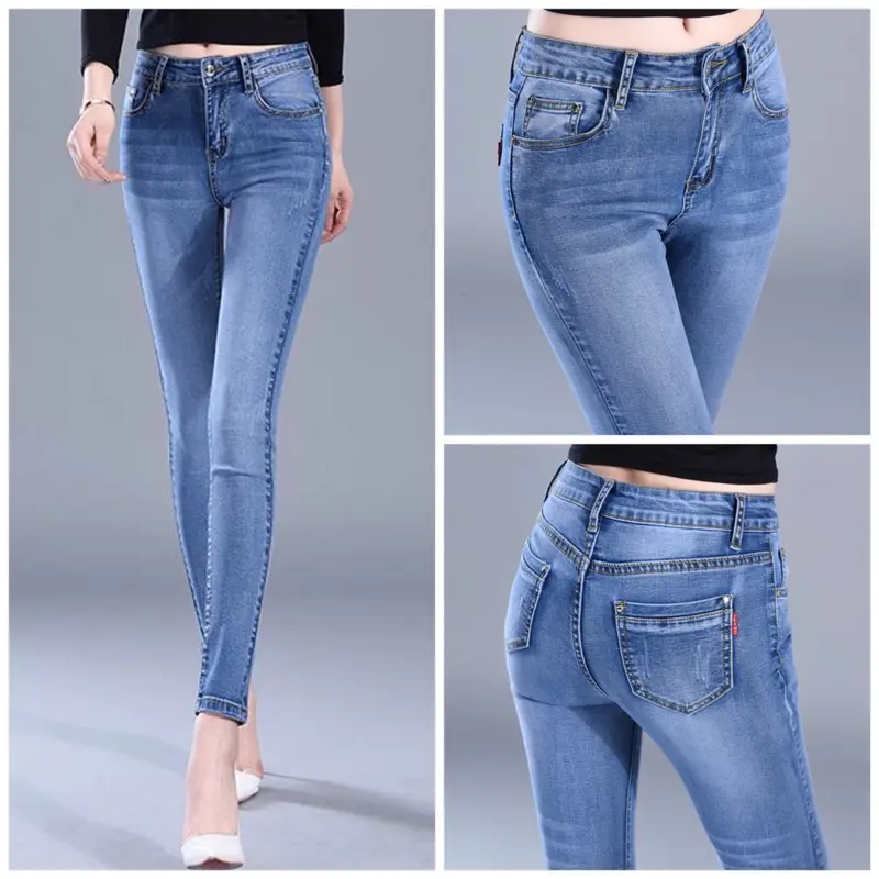 Quần jeans nữ ống ôm skinny co giãn cào xướt nhẹ, quần bò nữ ôm phuongho1209 4
