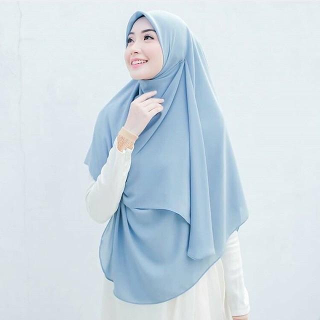 Product Introduction of Kerudung Segi empat oval Syari 140x140 ceruty babydoll premium Jilbab Muslim Nyaman 9