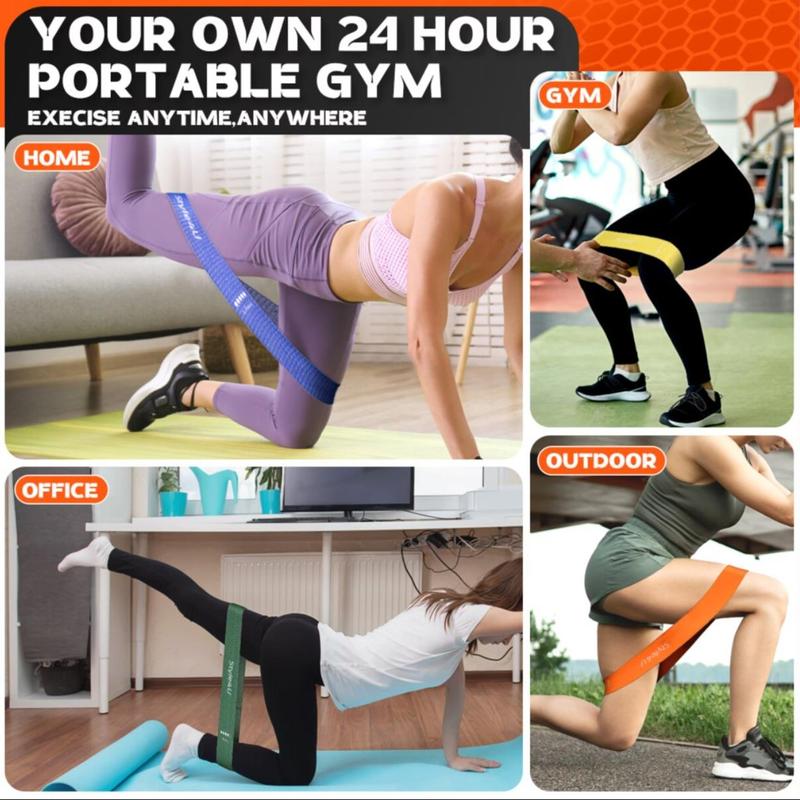 Resistance Band Set, 6 Counts/set Resistance Band & Storage Bag, Workout Bands, Resistance Bands for Legs, Fitness Bands, Exercise Bands Resistance Bands Set 5