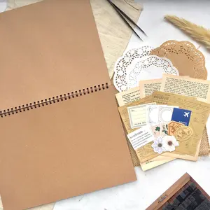 SCRAPBOOK ALBUM A4/ ALBUM VINTAGE/ ALBUM FOTO AESTHETIC FREE SCRAPBOOK KIT