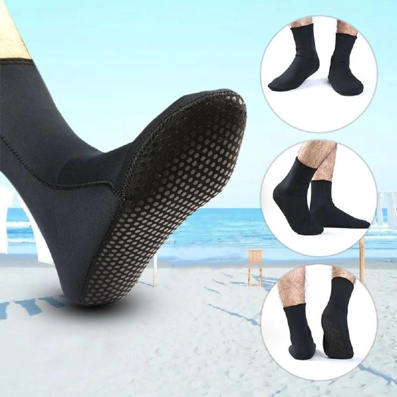 Product Introduction of Durable 3mm&5mm Diving Socks Neoprene Non-slip Surf Beach Booties Warm Elasticity Water Socks for Surfing Swimming Snorkeling 21