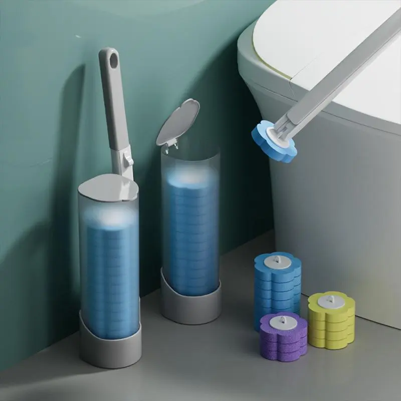 Cleaning Brush Holder, Toilet Cleaning Brush Head, Used for Toilet Cleaning, Bathroom Cleaning Product, with Fragrance