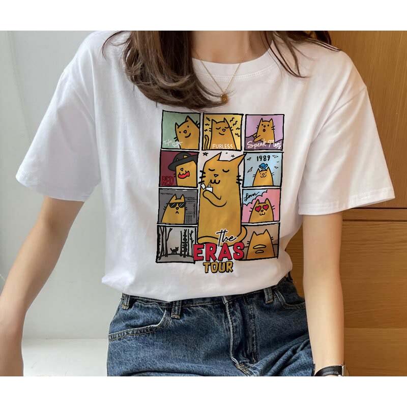 The Eras Tour Yellow Cat Taylor Swift T-Shirt 4