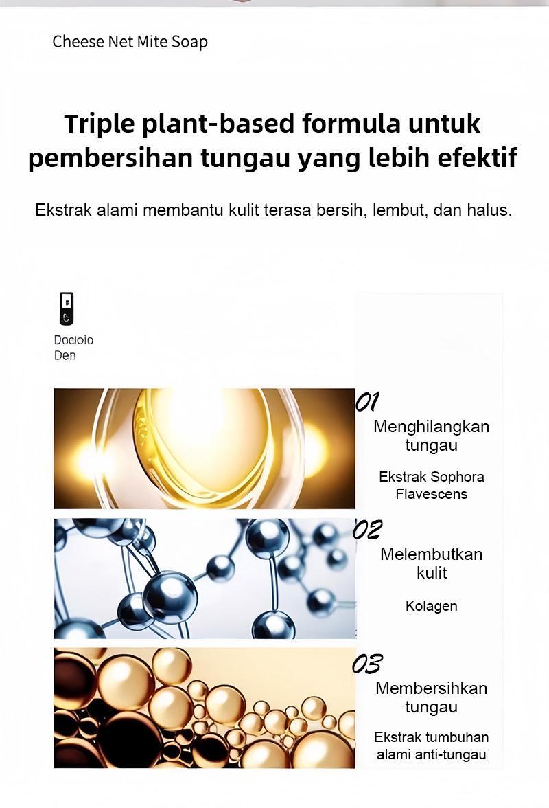 【COD】Sabun Keju – Mencerahkan, Atasi Jerawat, Kontrol Minyak + Jaring Busa