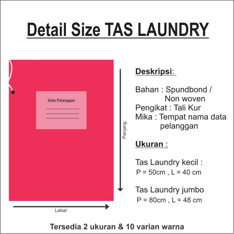 Product Introduction of Laundry Bag Jumbo / Tas Pakaian Kotor Bahan Tebal Dan Kuat 1