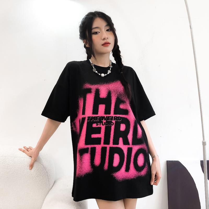 LOCAL BRAND Áo thun The Weird Phong Cách Unisex Form Rộng ATK803 3