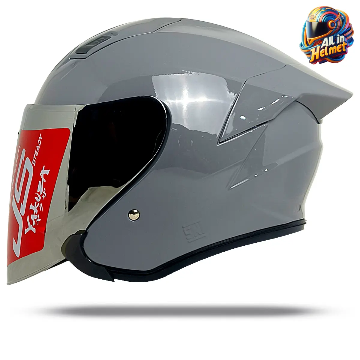 Helm JS YAKUZA Solid Original Half Face Untuk Pria dan Wanita SNI