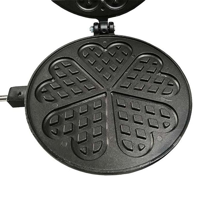 Khuôn làm bánh kẹp, tàn ong bằng gang chống dính, đường kính khuôn 18cm, dùng dược bếp gas, bếp than