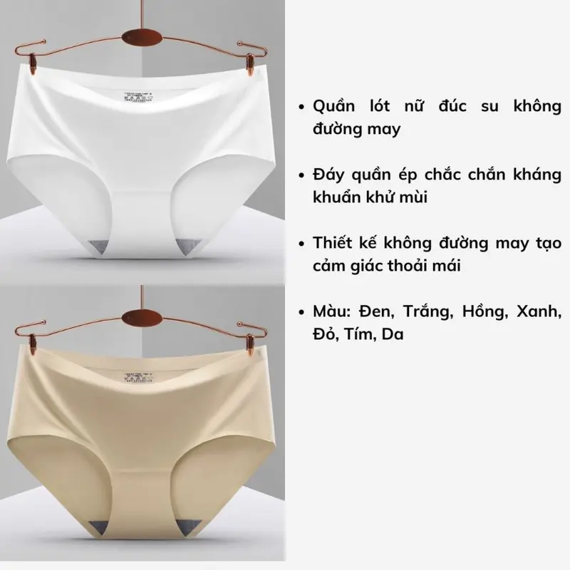 Quần lót nữ đúc su cao cấp không đường may mềm mịn thoáng mát, quần chíp Women nữ kháng khuẩn tôn dáng DOPICO L840 Cạp Cao quần  lót  nữ  đúc  su 1