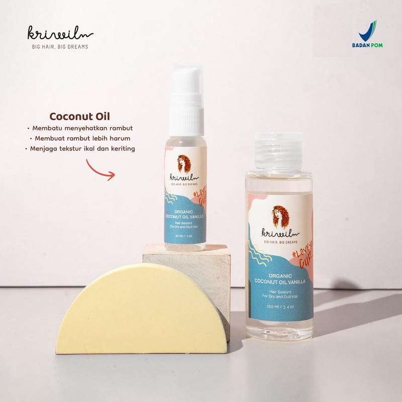 Kriwil Coconut Oil - Hair Sealant 30ml Kering Haircare 1