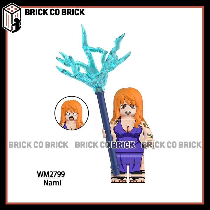 One Piece Đồ chơi Lắp ráp Nhân vật Monkey D Luffy Roronoa Zoro Tony Chopper Mô hình Sanji Nami Robin WM6193 6