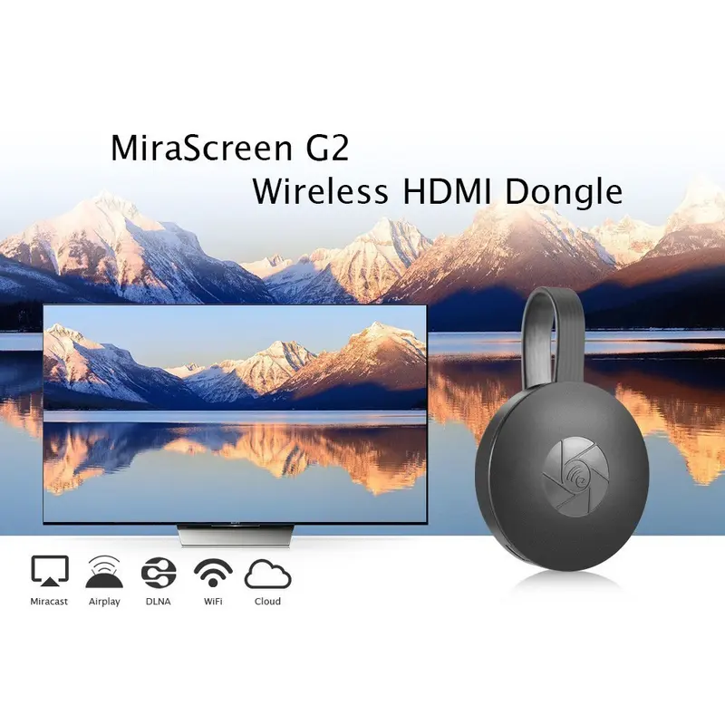 Chromecast G2, Chất Lượng Cao, Phát Trực Tiếp TV, HD, 4K, 1080P, Mirascreen, Miracast Không Dây, Google, Bộ Chuyển Đổi Hiển Thị Dongle HDMI, SeaFlash 5
