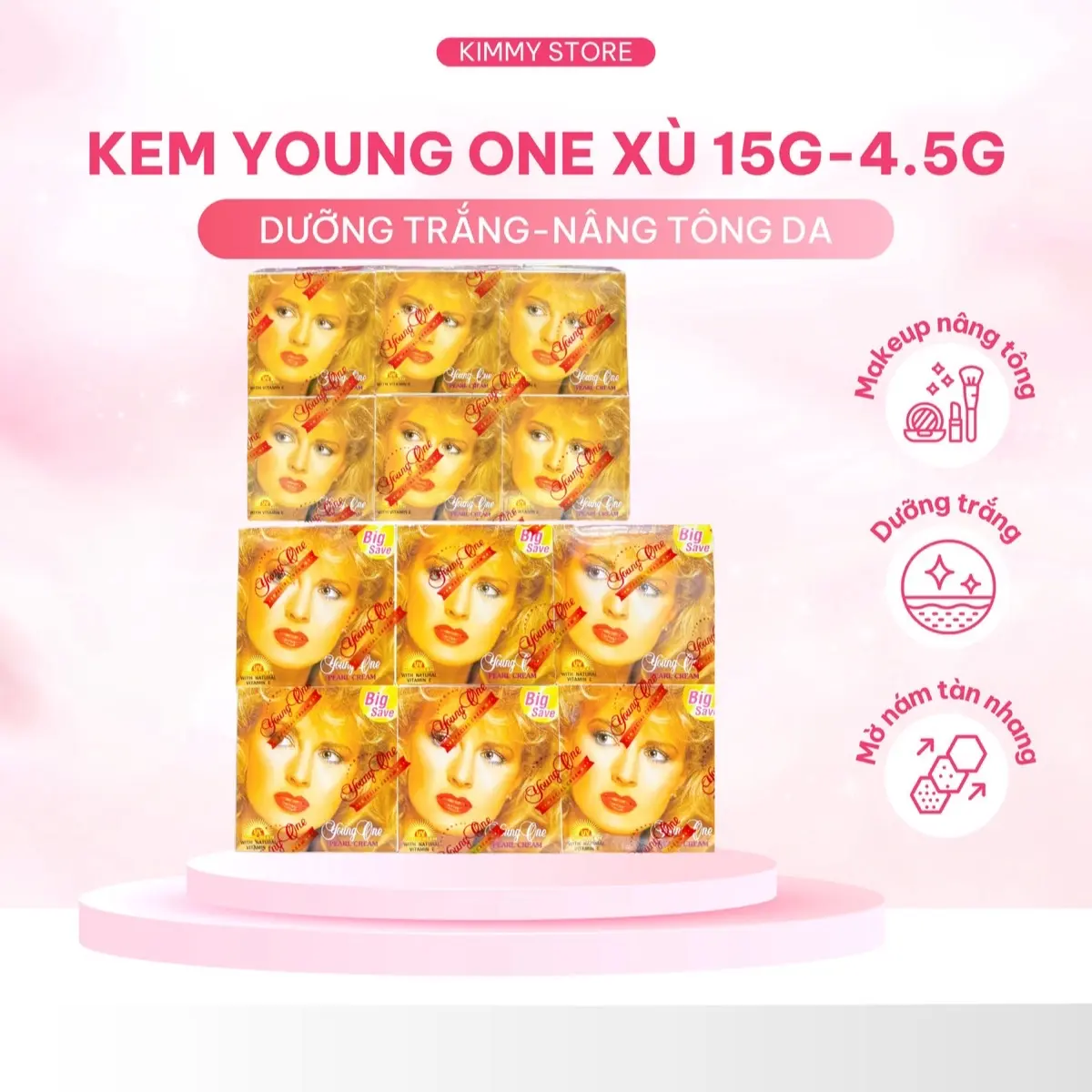 Lố 12 hộp kem Young one xù lớn 15g