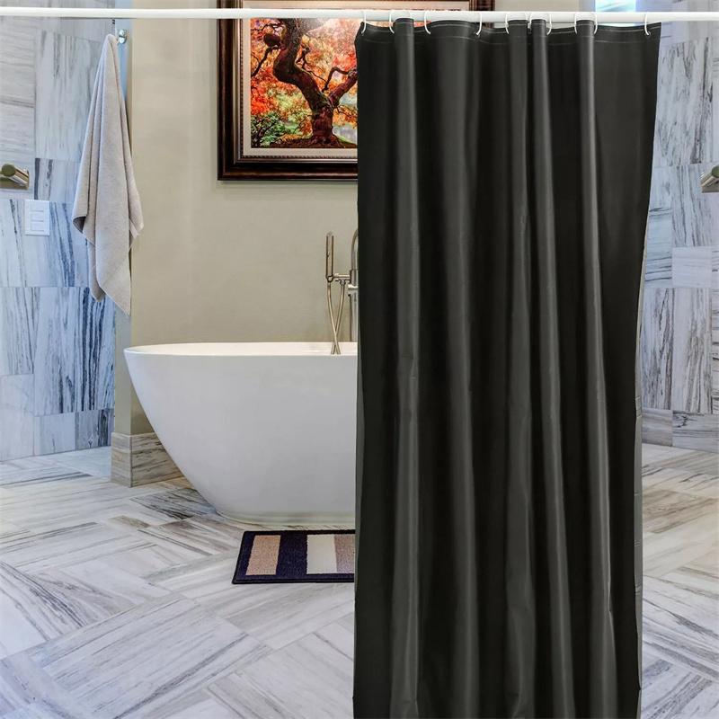 Rèm Tắm Phòng Tắm, Chất Liệu PEVA, Có Móc, 180x180cm, Chống Thấm Nước, Dày Dặn, Phụ Kiện Vòi Hoa Sen Tại Nhà, [Thương Hiệu] [KQ] [Q] 3