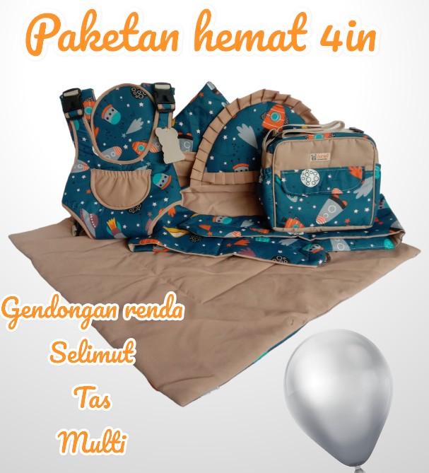 Product Introduction of Paketan Hemat 4 in 1 Gendongan Samping Renda, Gendongan Depan, Selimut, Tas Kecil Bayi Balita Cewek Cowok   Perlengkapan Bonceng 11