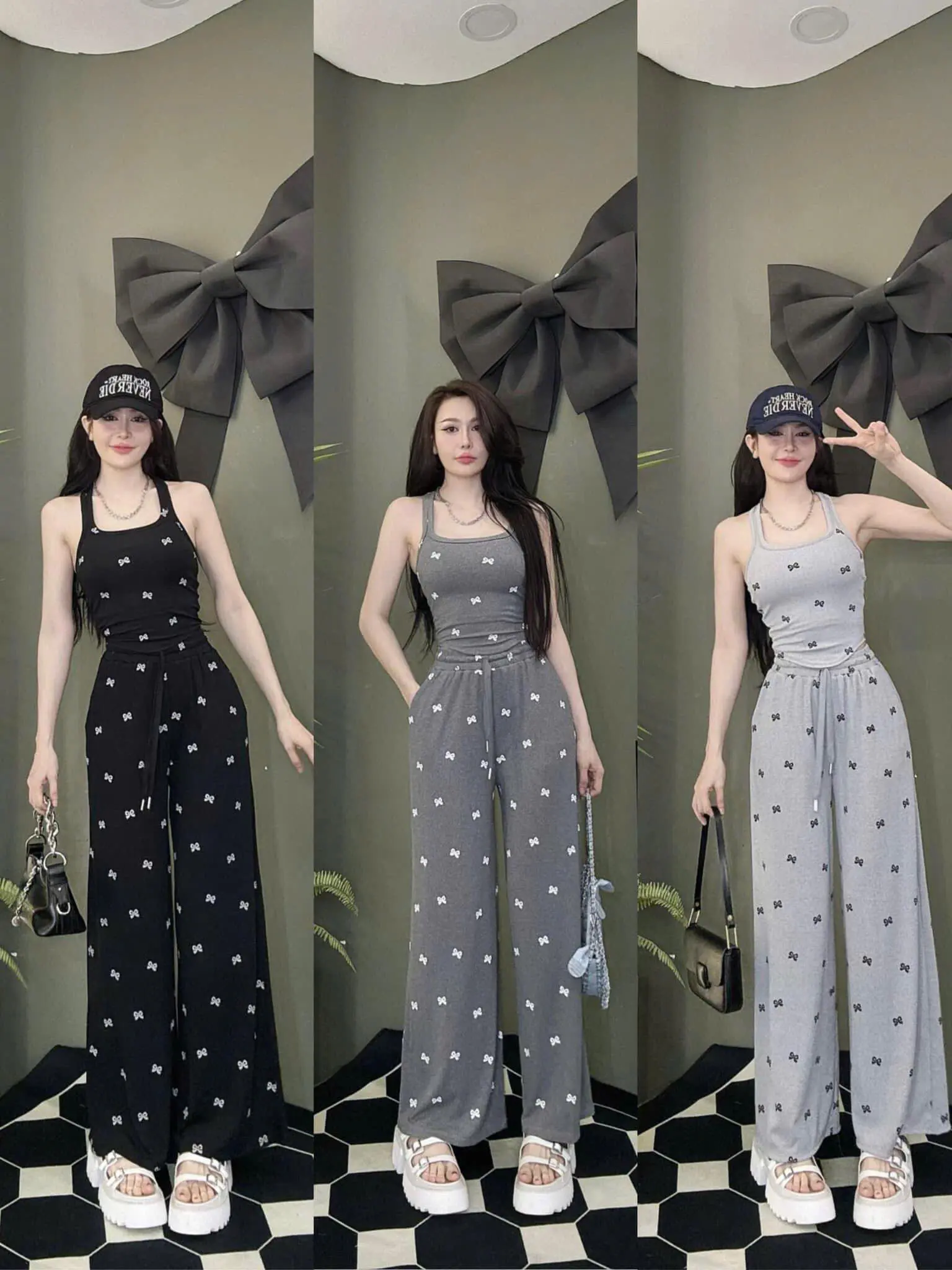Set Bộ Nữ Chất Thun Tăm Áo Ngắn croptop Kèm Quần Dáng Dài Cá Tính Năng Động Sang Chảnh Dịu Dàng Tôn Dáng Phù Hợp Với Mọi Lứa Tuổi, Phù Hợp Mọi Phong Cách.