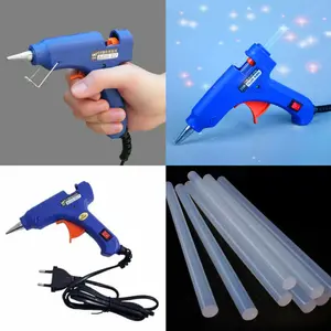 JOIN Lem Tembak 1set + Stick Lem 10pcs / Hot Melt Glue Gun + 10pcs Lem Stick / Lem Kerajinan Lem Bouquet