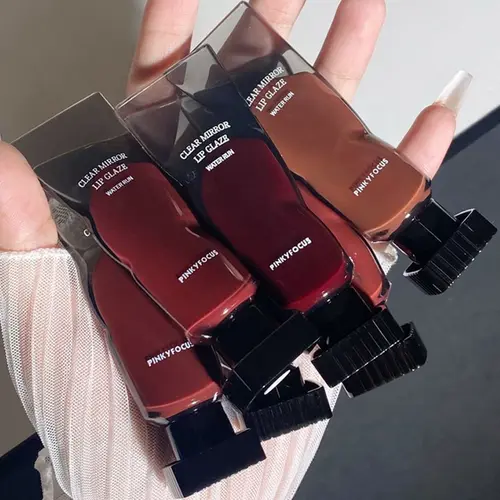 Pinky Focus Son Bóng Bền Vững Không Dễ Phai Trang Điểm Mỹ Phẩm Cosmetic Son Môi