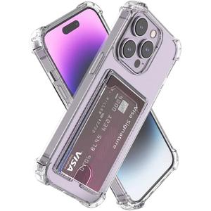 [8 colors]Shockproof case for iphone 16 15 pro max 14 Pro max case with card holder Transparent Silicon TPU Cover for iphone 13 pro max 12 12 pro max 7plus 6plus 11 11 pro max XS XS MAX XR 8plus casing