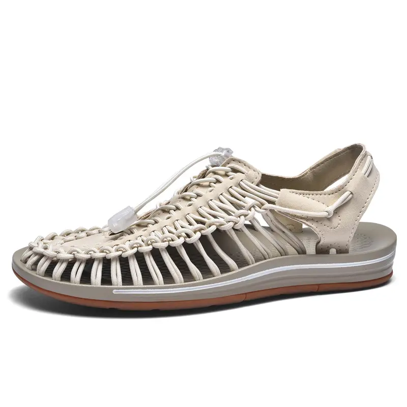 Sandal Lelaki, Sukan Luar, Model Berongga Meranduk, Tenunan, Sandal Kasual, Kasut Bernafas, Kasut Keen, Kasut Rajutan Tangan
