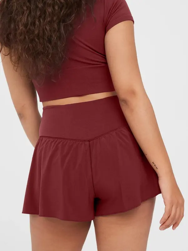 Women's Summer Plain High Waist Sports Gym Shorts, Solid Clothes Women, Casual Sporty Shorts for Tennis Running Gym Workout, Ladies Sportswear Bottoms for Summer 8