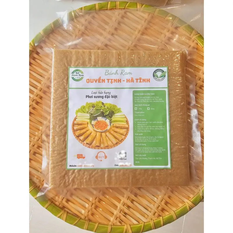 COMBO 10 tệp bánh ram Hà Tĩnh (500g) - Loại Hảo Hạng phơi sương đặc biệt - Hút Chân Không 5