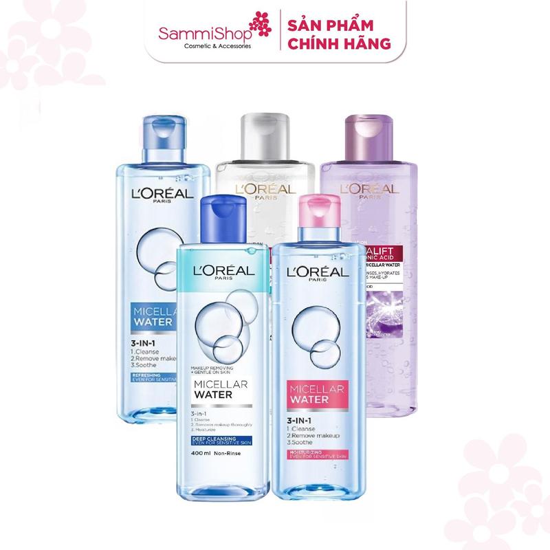 Nước tẩy trang Loreal Micellar Water Even For Sensitive Skin 400ml