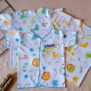 Promo TERBARU 6 Pcs & 12 Pcs/1Lusin Baju Bayi Baru Lahir/Baju Yukensi Bayi Baru Lahir Motif Lucu 0-6 Bulan Newborn