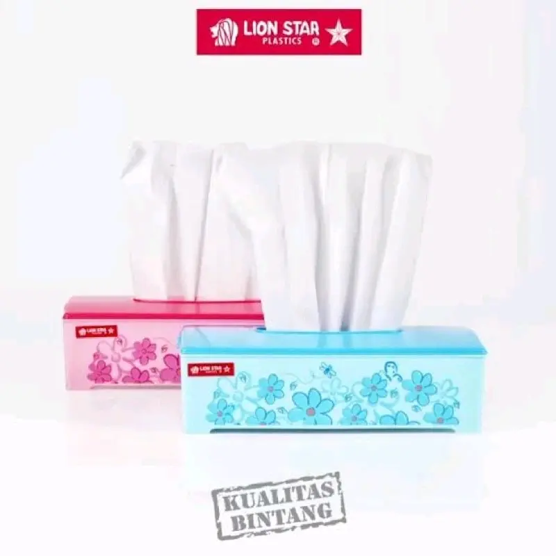 Tempat Tissue Dispenser Printing Uk. S (TR7) & Uk. L (TR5) Merk Lion Star / Tempat Tissue Kotak Berkualitas