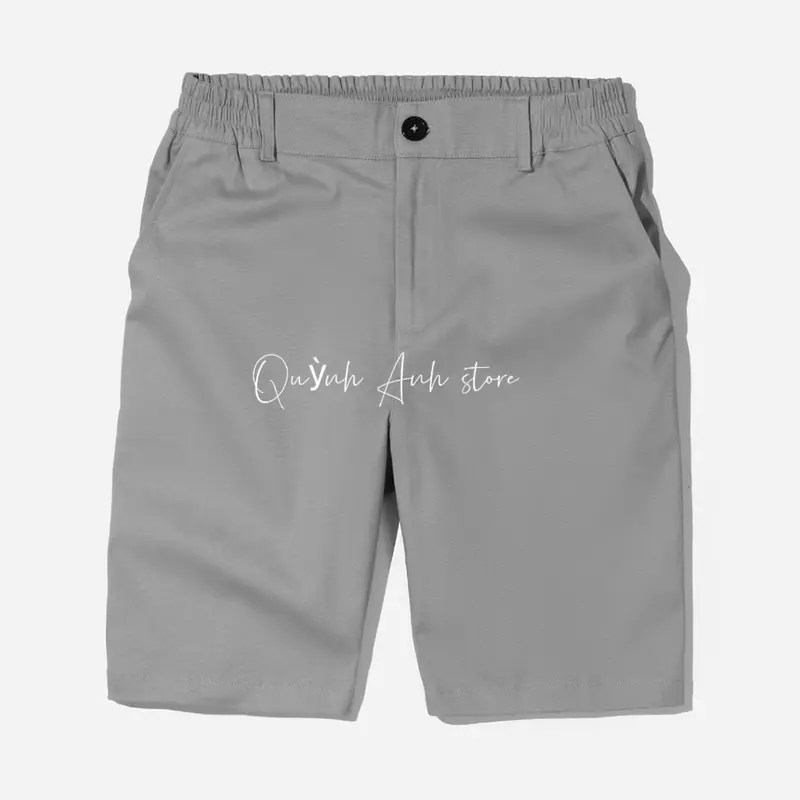 Quần short kaki form dáng trẻ trung đai chun có khuy 4