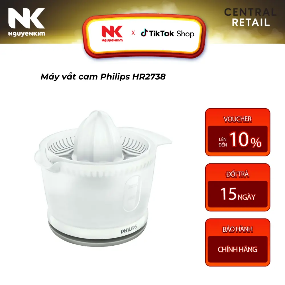 Máy vắt cam Philips HR2738 - Công suất 25W