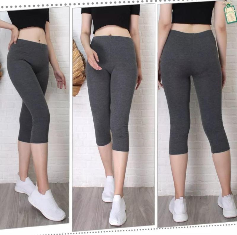 Product Introduction of 3 PCS LEGGING 3/4 RAYON PREMIUM (Bahan Kaos) Wanita Celana Panjang Pendek 2