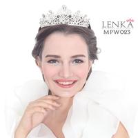Gambar [BISA COD] MAHKOTA HEADPIECE BRIDAL AKSESORIS WEDDING PESTA WANITA MPW023 - Silver dari Lenka Wedding Shop Kota Surabaya 2 Tokopedia
