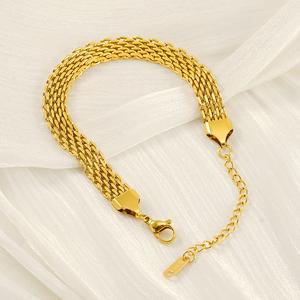 Gelang Jaringan Berpintal Tenunan Keluli Titanium, Fesyen Eropah dan Amerika Ringan dan Mewah, Gaya Mewah Retro, Gelang Tangan Keluli Tahan Karat Mudah dan Elegan gelang  tahankarat Bangles Bracelets Jewelry gelang  rapunzel  princess Jewellery
