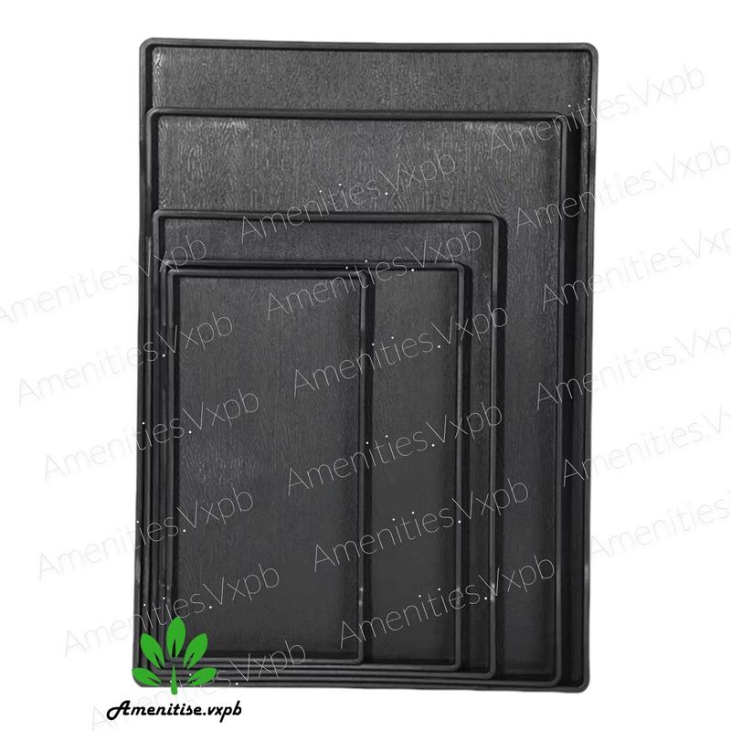 Khay nhựa Melaline khay đựng cốc khách sạn, đựng trà bánh, đồ dùng phòng tắm, đồ ăn trưa...Amenities.vxpb