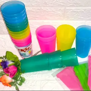 PROMO 12 PCS Gelas Plastik TEBAL UKURAN BESAR
