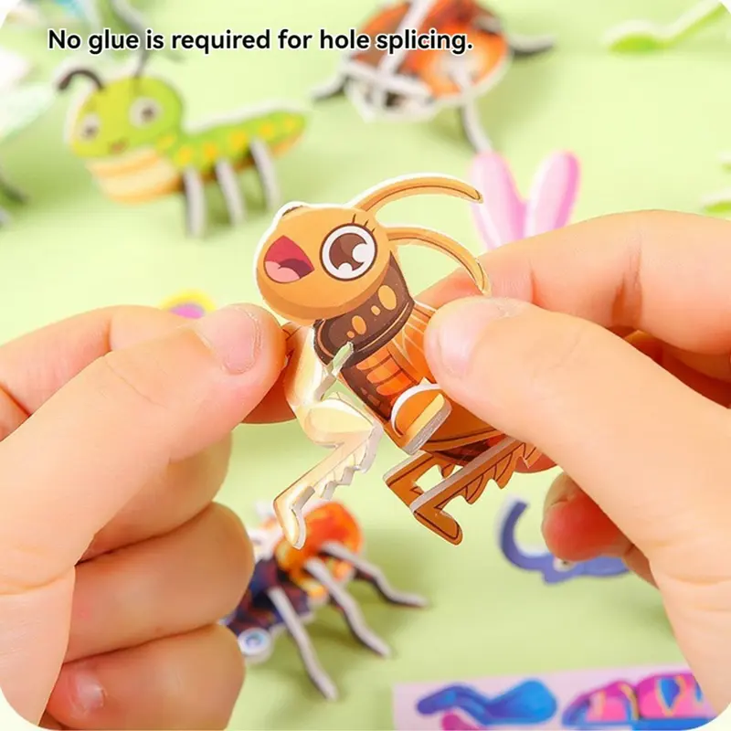 30pcs 3D Puzzle Pack - Cute Animal, Dino, Insect & Sea Creature Motifs. Educational ToyTOYStyai 4