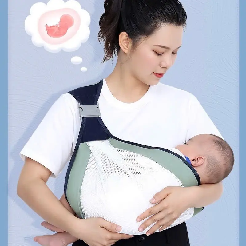 Địu Vải Cho Bé Từ 0 - 36 Tháng , Lớp Phải Thông Thoáng , Mềm Mại Như Nằm trong bụng mẹ