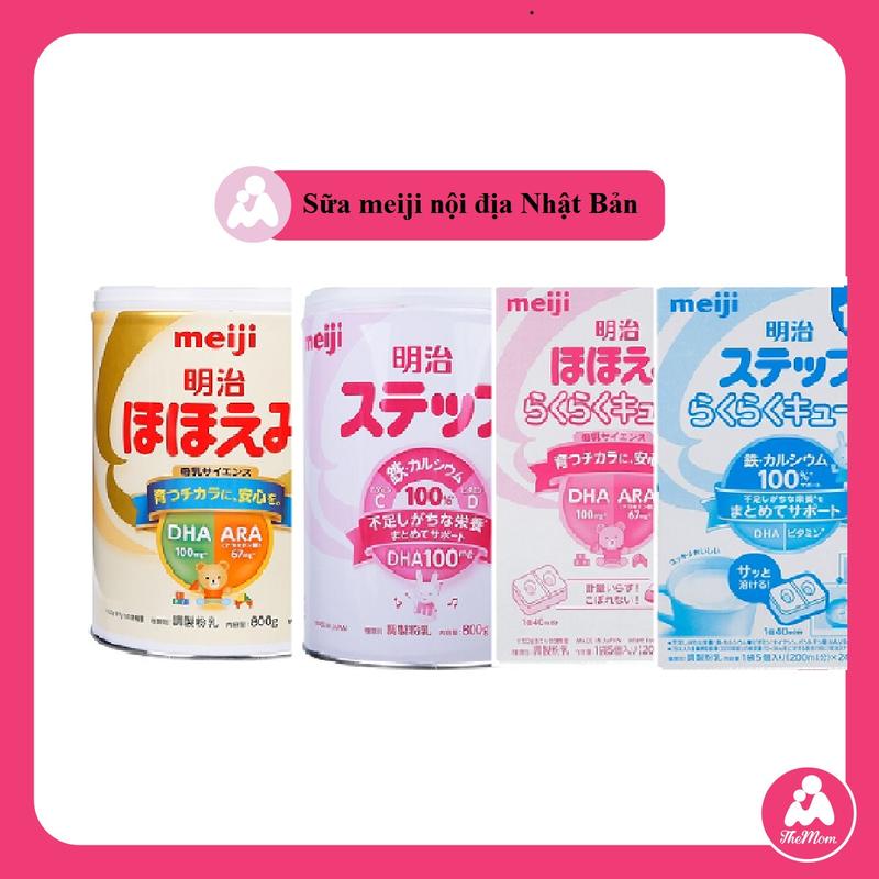 Sữa meiji nội địa Nhật Bản hỗ trợ phát triển toàn diện cho bé