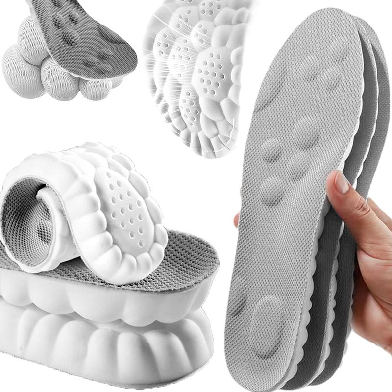 4D Shoe Insoles for Men Women, Memory Foam Orthotic Shoe Inserts ...