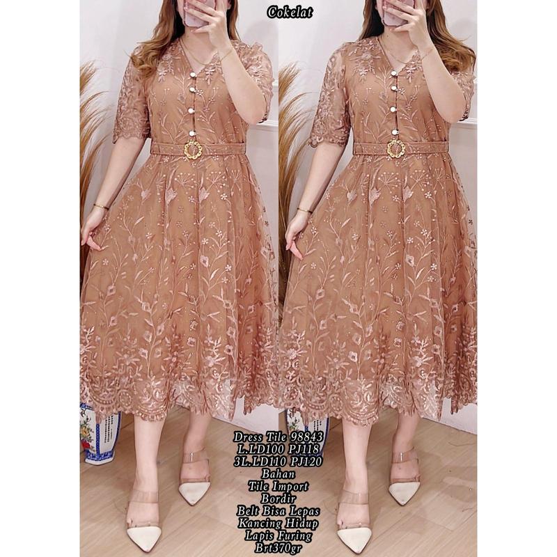 NEW DRESS WANITA  TILE 98843 TILE IMPORT 5