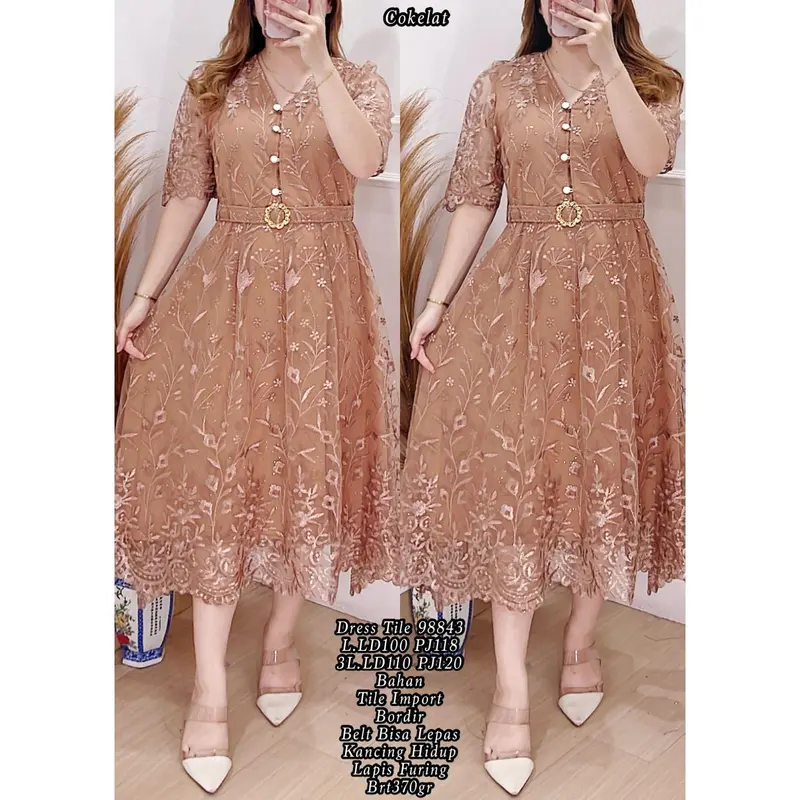NEW DRESS WANITA  TILE 98843 TILE IMPORT 5