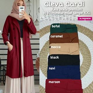MC - CLEVA CARDI SALE Outer Cardigan  Model Lucu by Mumu Fashion Hijab Solo Muslim Baju Wanita Katun 0